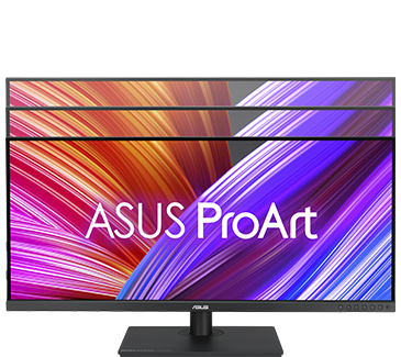 Das ProArt Display hat einen ergonomisch geformten Standfuß, der sich in der Höhe verstellen lässt.