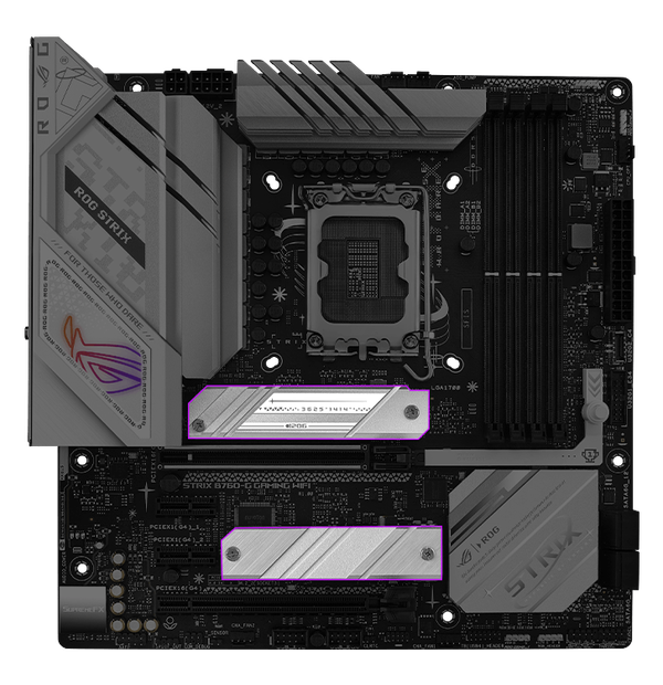 Strix B760-G M.2 Kühlkörper-Layout