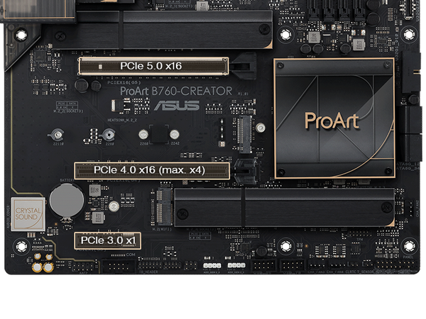 ProArt B760-Creator unterstützt PCIe® 5.0 für Grafikkarten