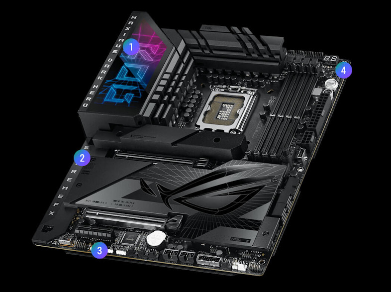 Die technischen Daten des ROG Maximus Z790 Dark Hero