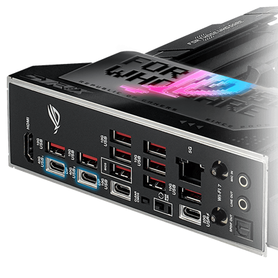 Das Strix X870E-E verfügt über ZWEI USB4® PORTS