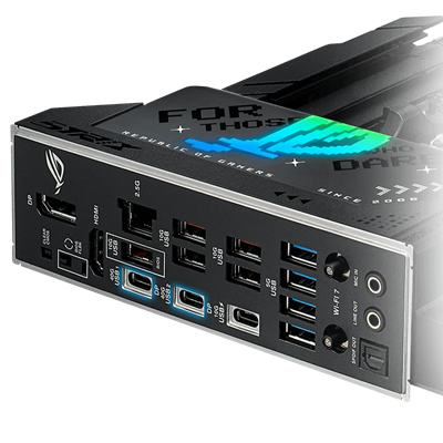 Das Strix X870-F verfügt über ZWEI USB4® PORTS