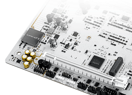 Das Strix X870-A Mainboard verfügt über SupremeFX Audio.