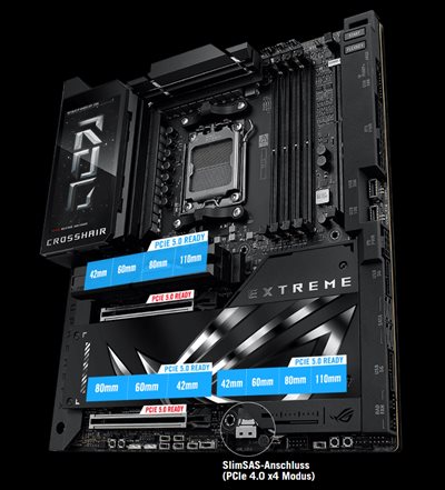 SlimSAS-Anschluss (PCIe 4.0 x4 Modus)